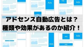 アドセンス自動広告とは？種類や効果があるのか紹介！